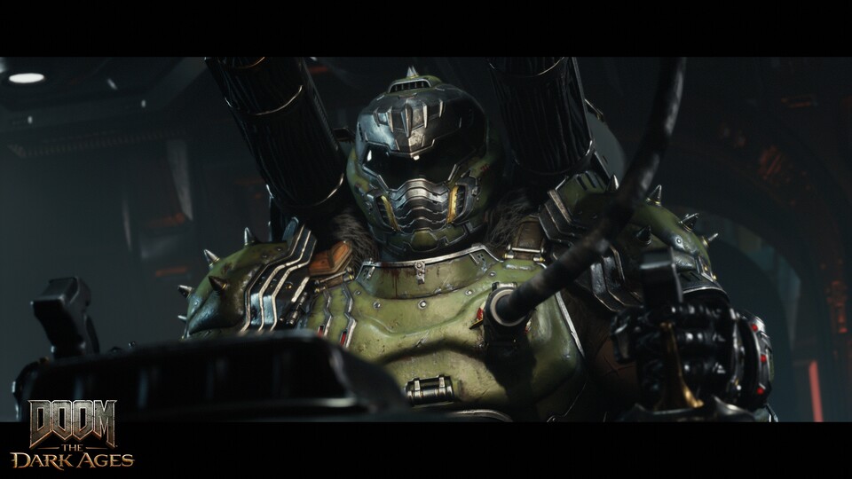 Diesmal wird nicht nur zu Fuß gekämpft: Hier sitzt der Slayer im Cockpit eines mächtigen Kampf-Mechs!