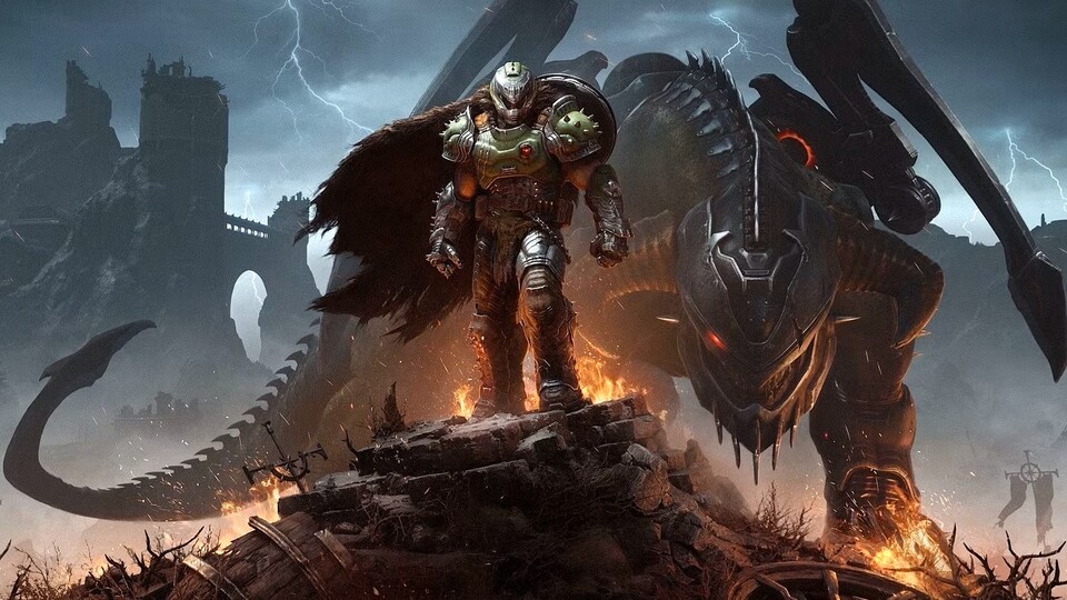 In Doom: The Dark Ages schwang sich der Slayer 2025 erstmals in den Sattel. Demnächst soll eine fette Erweiterung folgen.