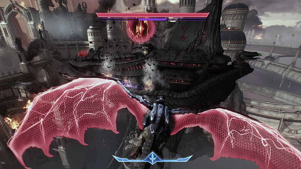 Vom Abschnitt mit dem Drachen durften wir kein eigenes Bildmaterial anfertigen, der Screenshot stammt aus offiziellem Material von Bethesda.