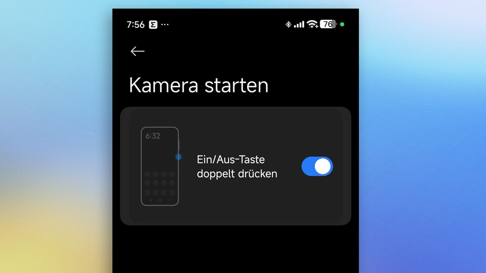 Standardmäßig ist diese Geste beim Xiaomi 15 Ultra deaktiviert. (Bildquelle: Duy Linh DinhGameStar Tech)