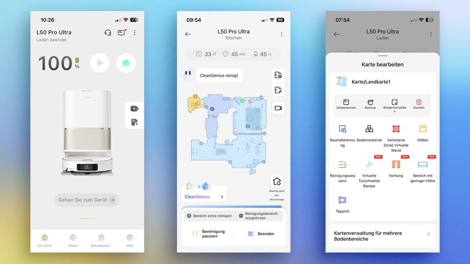 Die App platzt vor Einstellungsmöglichkeiten, ist aber dennoch aufgeräumt.