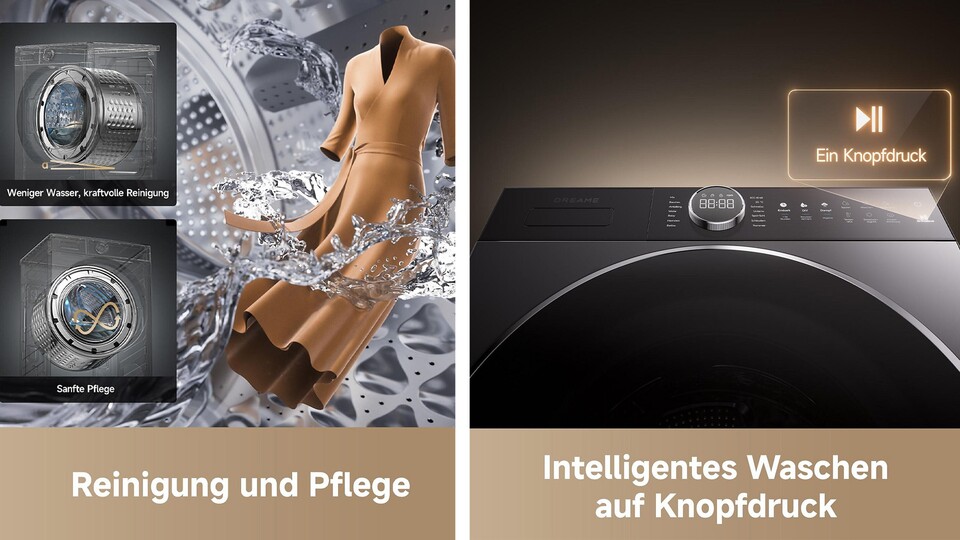 Die verschiedenen Programme könnt ihr ganz einfach auf dem Touchpad und mit dem Drehregler einstellen!