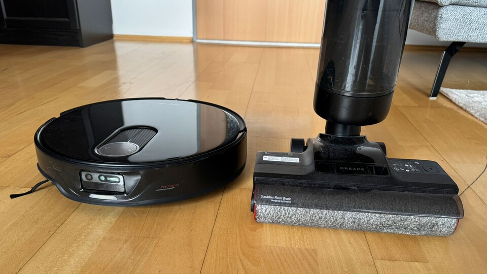 Roborock Qrevo Slim und der Dreame H12 Pro Ultra im Vergleich. (Bild: Patrick F., GameStar)