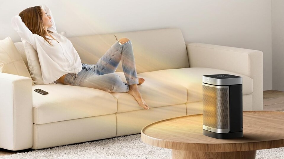 Kompakte Mini-Heizung für Herbst und Winter: Der Dreo Heizlüfter wärmt kleine und mittelgroße Räume blitzschnell und effizient.