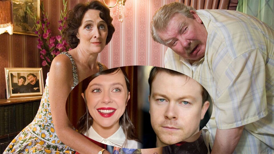 Bel Powley (unten link) und Daniel Rigby (unten rechts) werden in der Harry-Potter-Serie die schlimmen Pflegeeltern spielen.