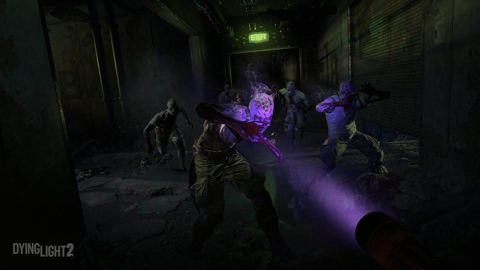 Licht spielt eine große Rolle in Dying Light 2. Mit der UV-Lampe wehrt ihr Zombies ab, die nachts aus ihren Verstecken gekrochen kommen.