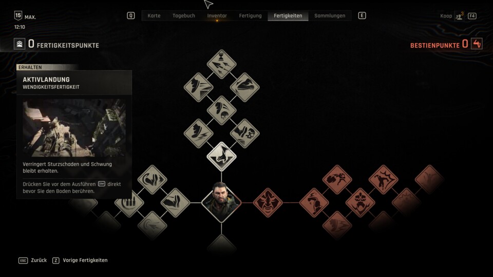 Das erste Talent im Norden ist auch gleich das beste. Die Aktivlandung ist für eine flüssige Fortbewegung fast unverzichtbar.