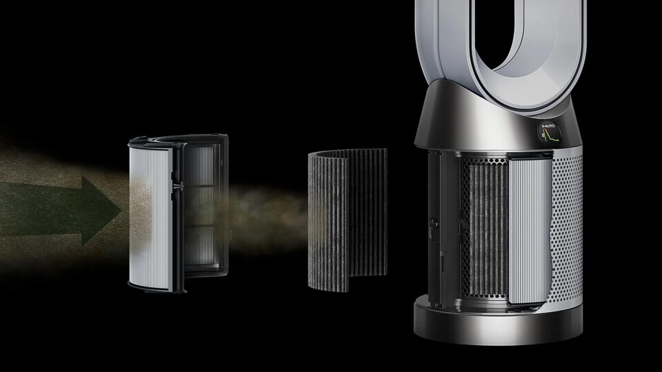 Luft, die durch den Dyson Purifier Cool geht, wird gleich doppelt gefiltert. Für Allergiker ein riesiger Vorteil!