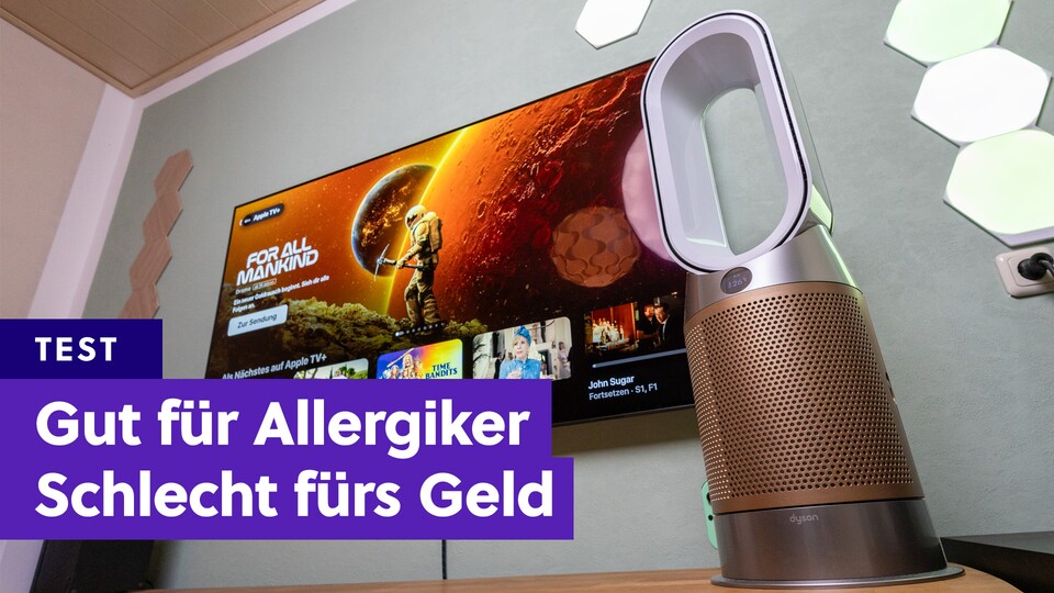 Der Dyson Purifier Hot+Cool Formaldehyde sieht nicht nur gut aus, sondern hat auch einige praktische Features wie eine App-Steuerung an Bord.