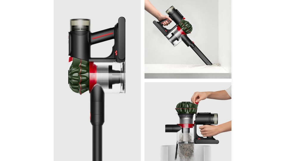 Die Mechanik zum Entleeren des Staubbehälters ist nützlich, praktisch und sauber.