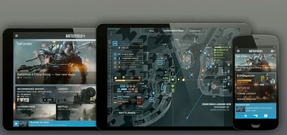 Battlefield 4 liefert nicht nur News sowie Informationen zum eigenen Profil auf Smartphones und Tablets, der Commander behält so auch den Überblick und kann etwa Artillerieschläge entfesseln.