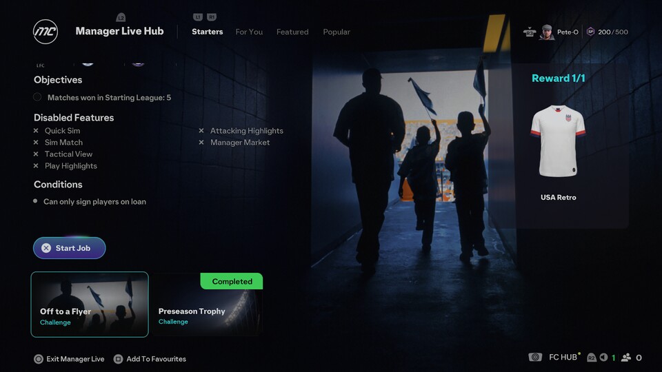 Für das absolvieren der Challenges gibts auch keine Belohnungen wie Retro-Trikots.