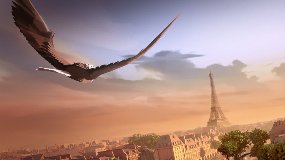 Eagle Flight ist ein neues Virtual-Reality-Spiel von Ubisoft. Der Spieler steuert einen Adler durch ein verlassenes Paris.