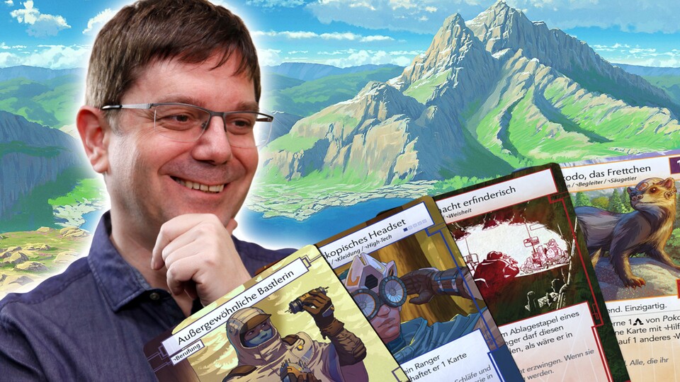 Heiko mag tatsächlich Miniaturen als Karten. Wenn ein Kartenspiel wie Earthborne Rangers ihn fesselt, muss es etwas Besonderes sein.