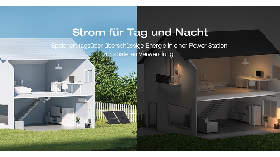 You're finally not giving away electricity anymore: This balcony power station with storage ensures maximum efficiency.