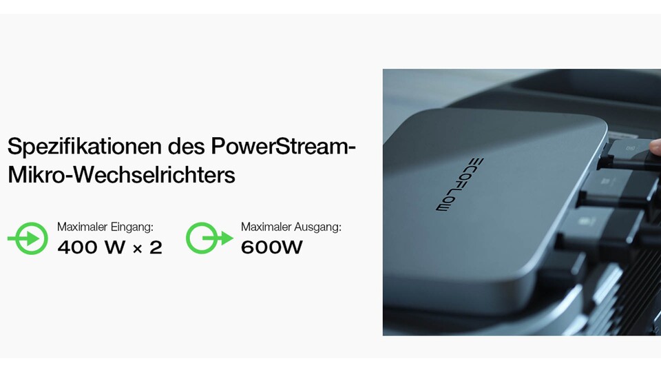 800W Eingangsleistung und 600W Ausgangsleistung - ein starkes Komplettset mit hochwertigen Komponenten.