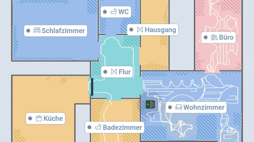 Mithilfe der ECOVACS-App könnt ihr eure Wohnung im Handumdrehen kartieren, damit der Roboter ohne Umschweife ans Werk gehen kann.