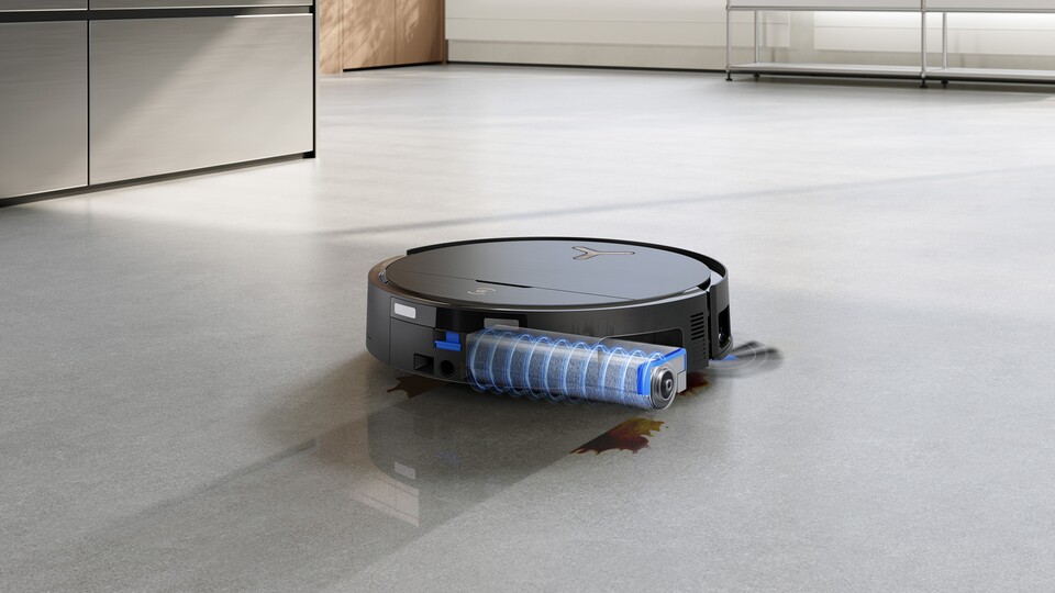 Mit unter 10 cm Höhe gelangt der ECOVACS DEEBOT X9 PRO OMNI mühelos unter viele Möbelstücke.