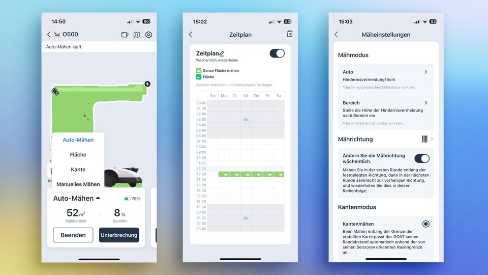 Die App ist übersichtlich und intuitiv mit vielen Optionen.