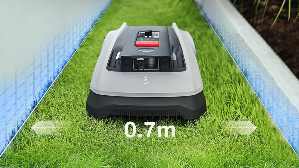 Intelligente Kartierung: Einmal kurz durch den Garten geschickt, erstellt der GOAT O600 RTK eine digitale Karte, die ihr jederzeit bequem per App anpassen könnt. Auch enge Stellen ab 0,7 Metern Breite stellen kein Problem für ihn dar.