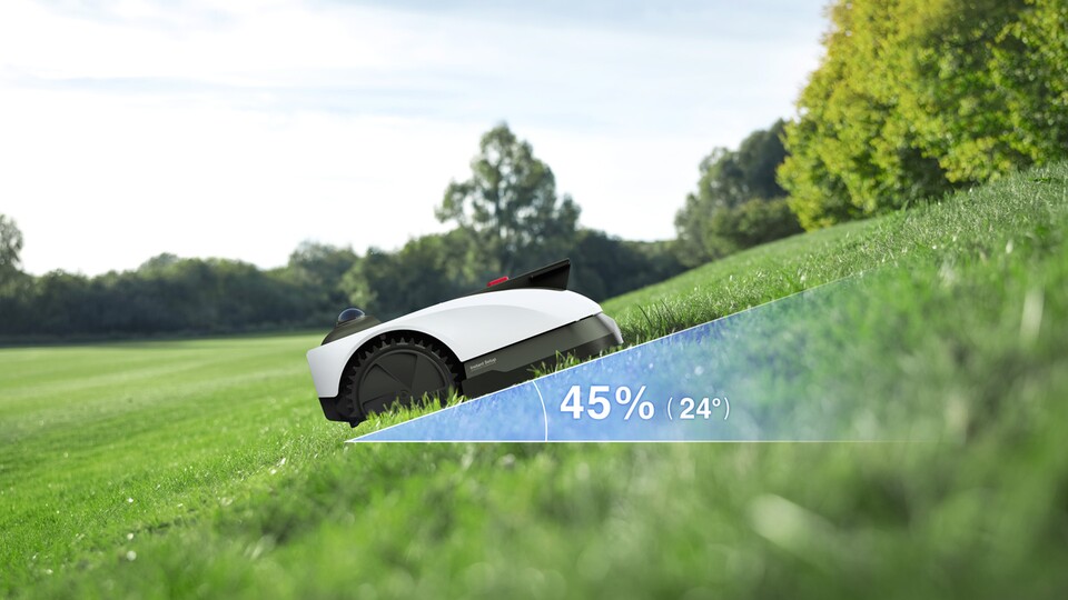 Kantenschnitt, 45% Steigung und ein großer Akku: DIeser Mähroboter ist 2026 richtig spannend!