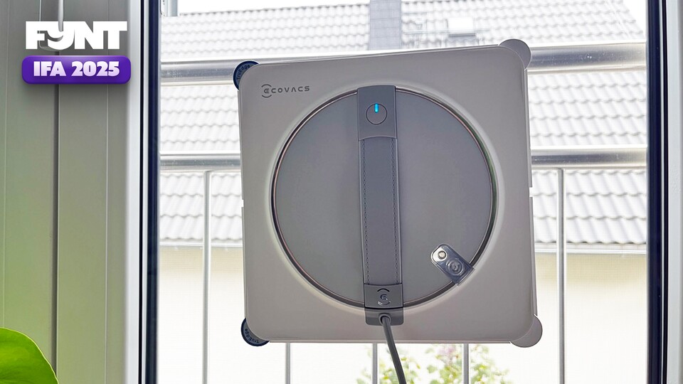Der Ecovacs Winbot W2S Omni putzt eure Fenster nun auch an Kanten und Ecken besonders gründlich.