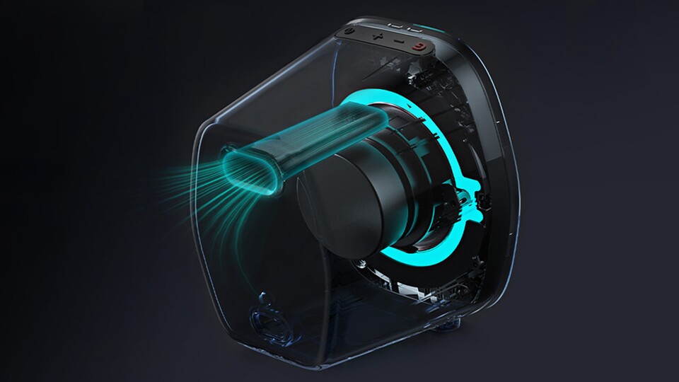 Eine Bassreflexöffnung am Lautsprecher ist ungeheuer praktisch.