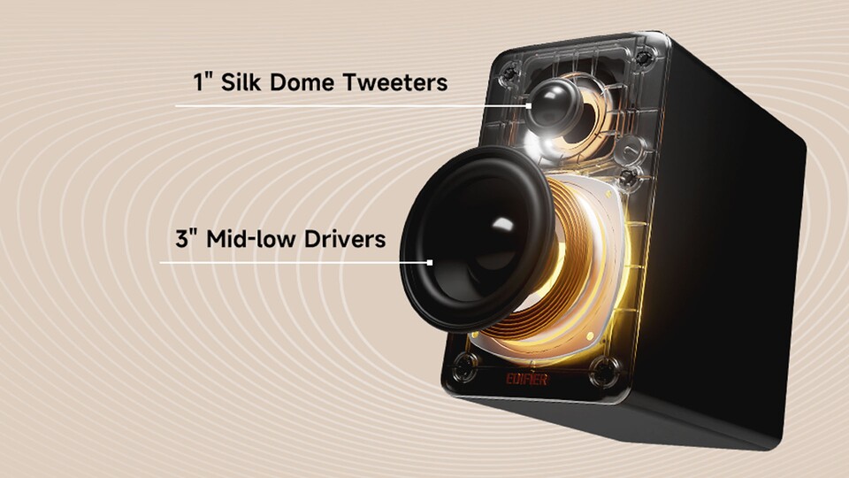 Die Treiber im Inneren des Lautsprechers leisten ganze Arbeit, wenn es darum geht, euch mit einem erstklassigen Klangbild zu versorgen.