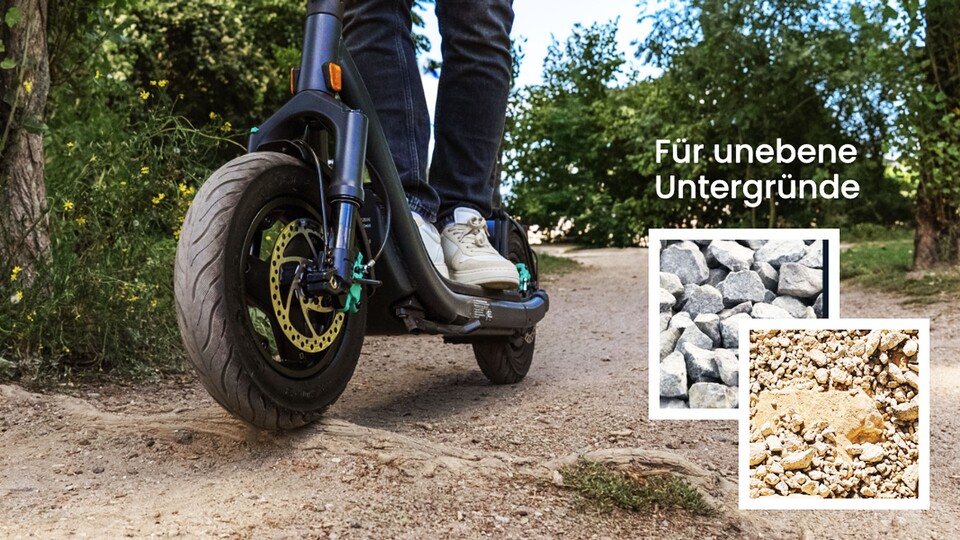 Die großen Reihen und die ausgeklügelte Federung geben nicht nur im grauen Stadtbild eine gute Figur ab.