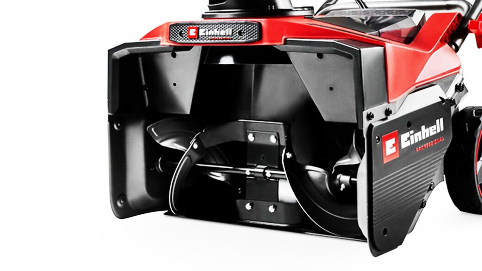 Die robuste Metallschnecke befördert riesige Mengen gefrorenen Wassers das Rohr hinauf – egal ob Pulverschnee oder Schneematsch.