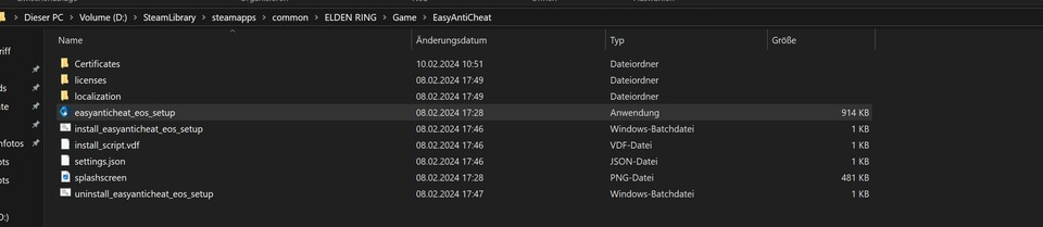 Wenn ihr Anti Cheat reparieren wollt, müsst ihr in diesen Ordner gelangen.