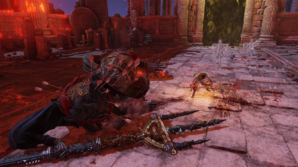 Die Akupunktur der Marionettensoldaten schädigt Mohgs Haltung zu eurem Vorteil.