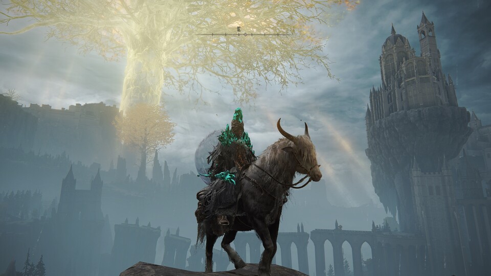 Elden Ring entführt euch ins Zwischenland - um euch auf eine Million Arten draufgehen zu lassen. Dabei vergisst es glücklicherweise nicht, für mächtig Stimmung durch das grandiose Open World Design zu erzeugen. Vor allem aber das Gameplay überzeugt und hält euch ewig bei der Stange!