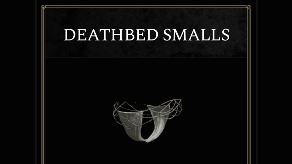 Das Objekt der Begierde: Die Unterhose Deathbed Smalls.
