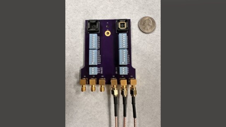 So sieht eine elektronische Zunge aus, die zur Erkennung von Geschmäckern vorgesehen ist. (Bildquelle: Pennsylvania State University, Saptarshi Das)