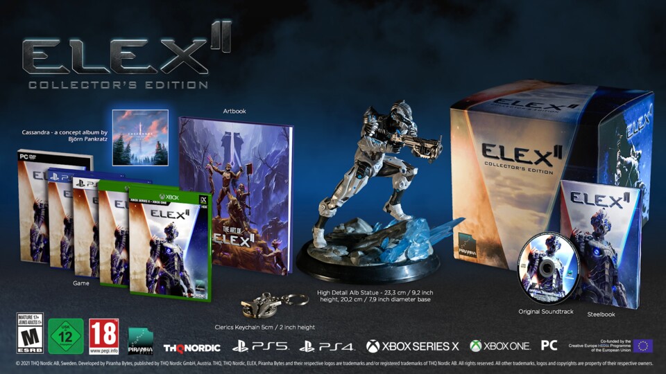 Die Collectors Edition von Elex 2 enthält viele Extras, der Preis beträgt rund 150 Euro.