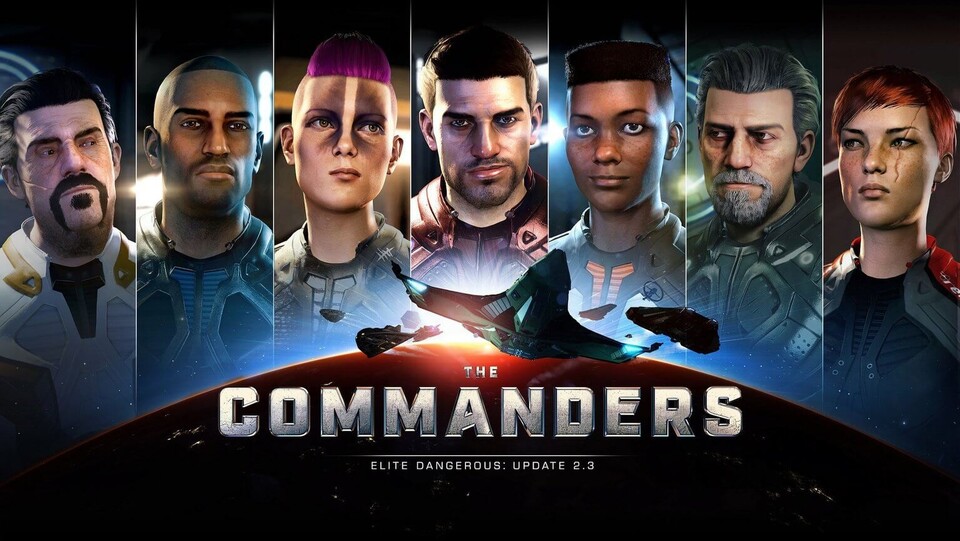 Elite: Dangerous bekommt ein Gesicht. Mit The Commanders können wir unsere eigenen Avatare entwerfen.