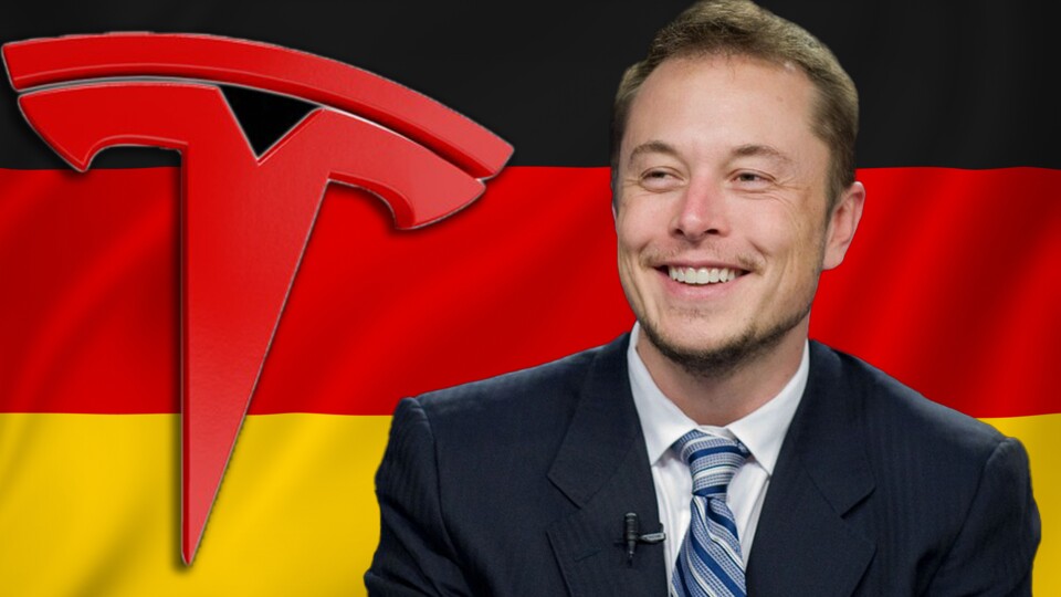 Das ewige Problem mit dem Wasser: Elon Musks Autofirma in Deutschland. (Bild-Quellen: somartin über Adobe Stock und Frederic J. BrownAFP, Tesla)