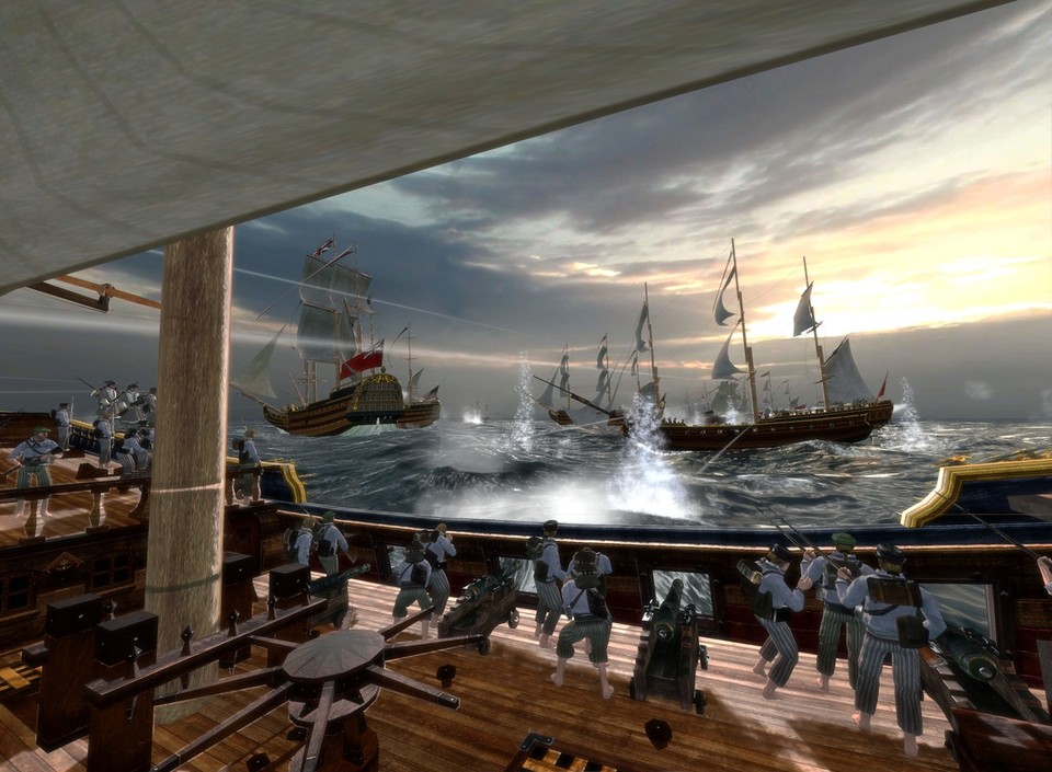 Erstmals in der Total War-Reihe schlagen Sie in Empire Seeschlachten.