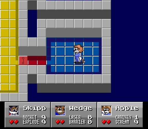 Dieses Bild zeigt das Public-Domain-Spiel Skipp and Friends für das Super Nintendo, das mit dem ZSNES-Emulator problemlos funktioniert.