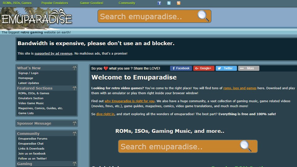 Emuparadise wird es in Zukunft in der bekannten Form nicht mehr geben.