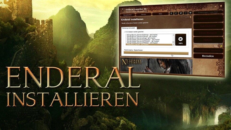 enderal download not finishing