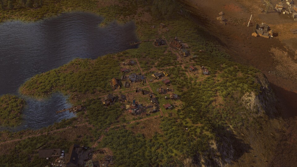 Zonen liegen auf solchen Plateaus, in der Ferne seht ihr das trockene Ödland.