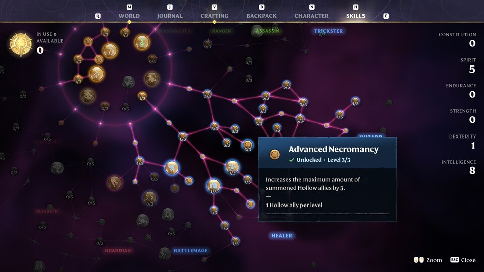 Magier können mit Update 1.0 auch zu Nekromanten werden.