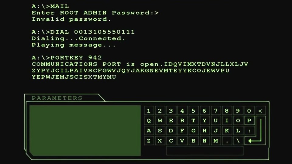 In Enter the Matrix dürfen wir per DOS-Eingabe hacken und allerhand Boni freischalten.