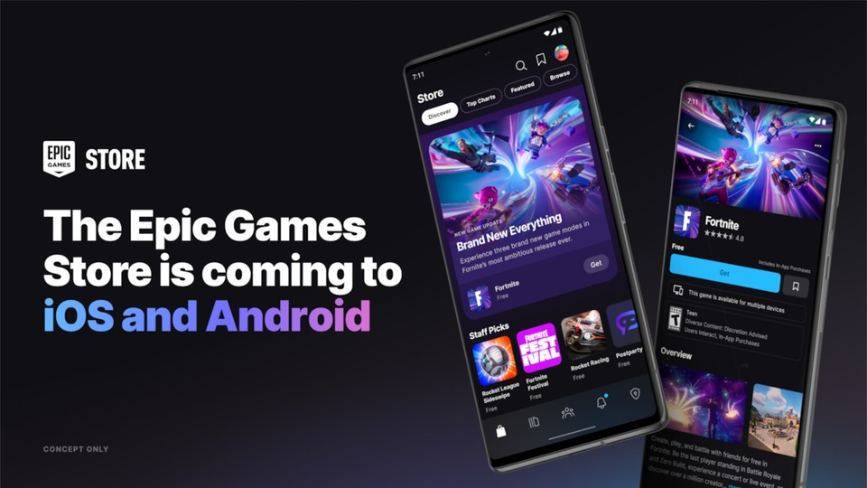 The Epic Games Store will be available for iOS and Android this year ...