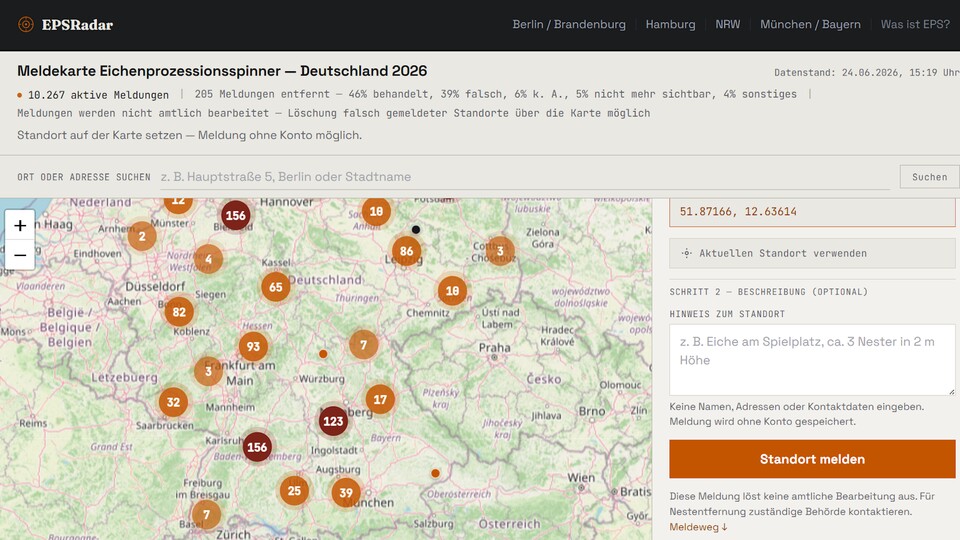 Dadurch, dass es sich bei dem EPS-Radar um eine Web-App handelt, kann das Tool überall im Browser abgerufen werden. (Bildquelle: GameStar Tech EPS-Radar)