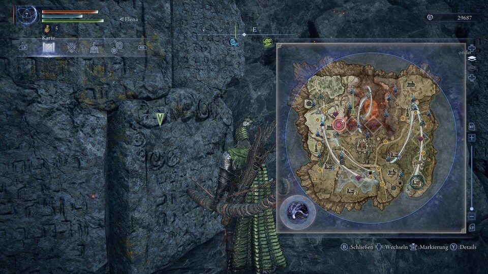 Erdverschiebungen (der fette rote Bereich auf der Map) können eine coole Challenge sein, wenn euch Nightreign irgendwann zu einfach wird. Am Anfang raten wir aber davon ab.