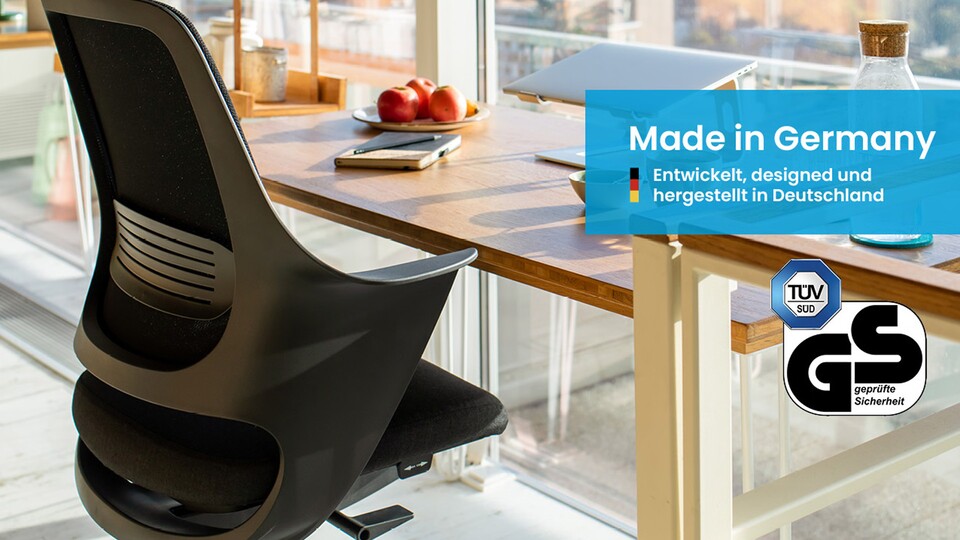 Bei Ergotopia könnt ihr euch sicher sein, dass die Stühle sowohl in Deutschland designed als auch hergestellt wurden!
