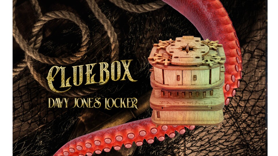 Die Truhe von Davy Jones als Cluebox: Hier könnt ihr rätseln (kein nautischer Begriff).